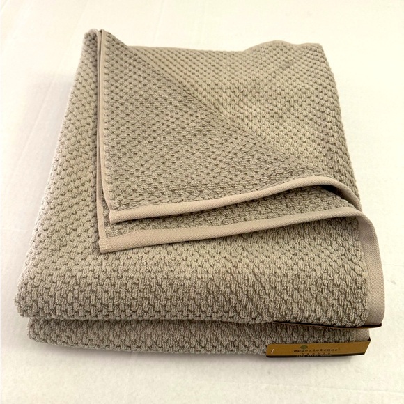 8pc ECOEXISTENCE Bamboo Zero Twist Loops Bath Towel Set - Dove21 - Picture 7 of 7